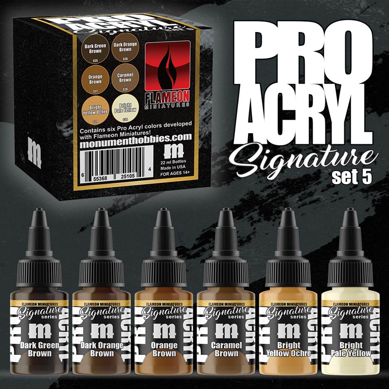 Monument - Pro Acryl Signature Series Set 5 - Flameon Miniatures